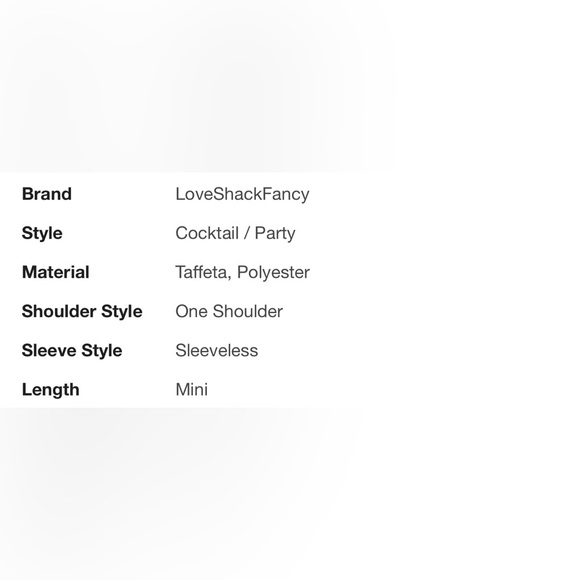 LoveShackFancy Pink One-Shoulder Mini Dress NWT - Picture 14 of 14